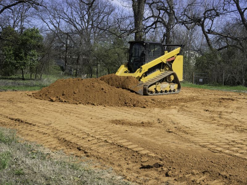 Bulldozer Land Grading