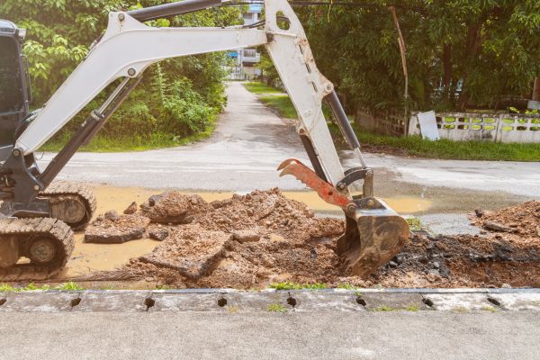 Cost of Water Line Excavation in Cuyahoga Falls